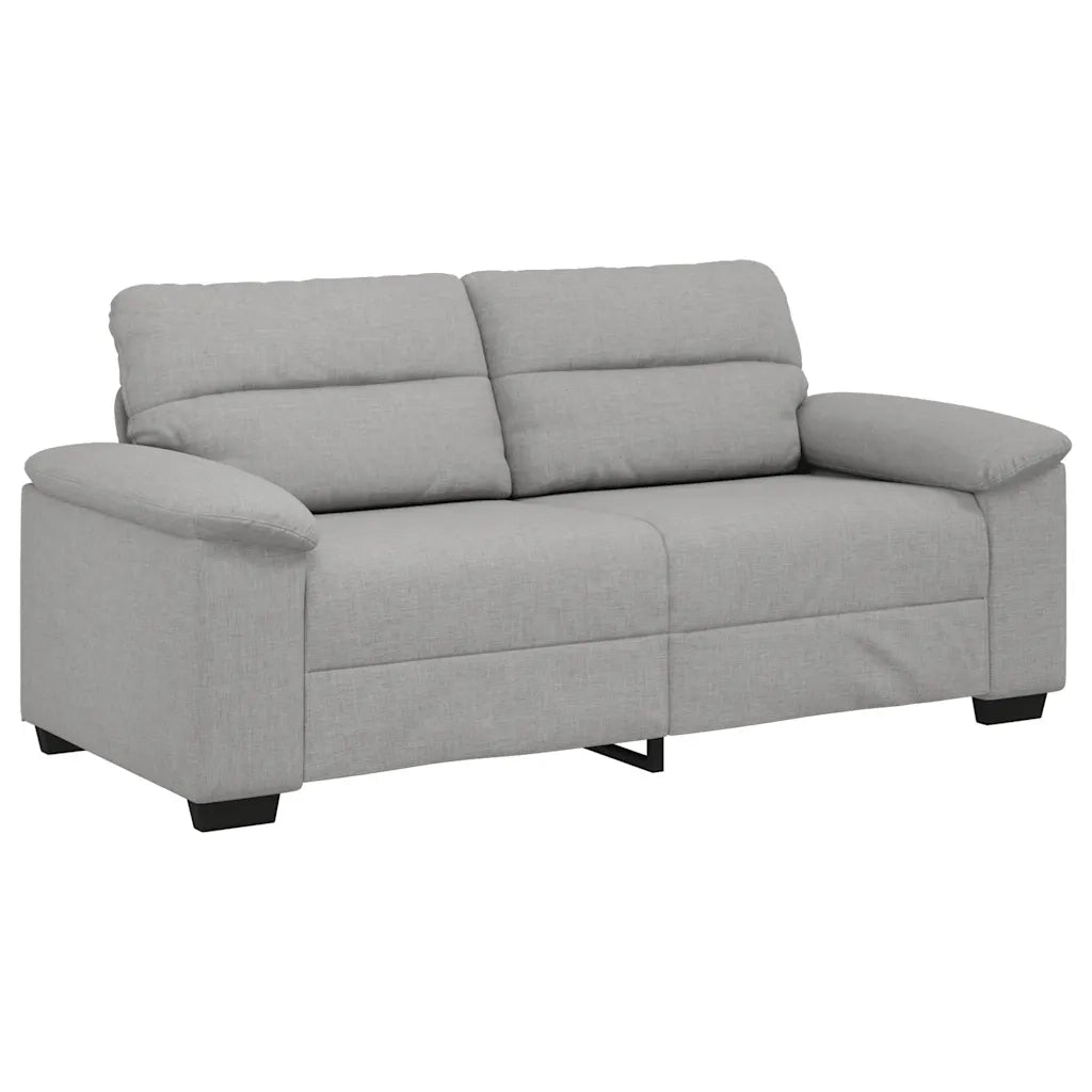 Divano a 2 Posti Grigio Nuvola 140 cm in Tessuto