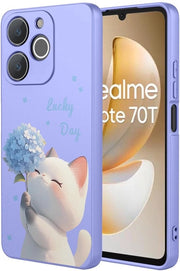 Coprioggetto Ultradurabile - Silicone - Resistente allo Shock - Resistente alle Scalfetti - Elegante - Disegno a Tema - Compatibile con Realme Note 70T 4G - Copritelefono