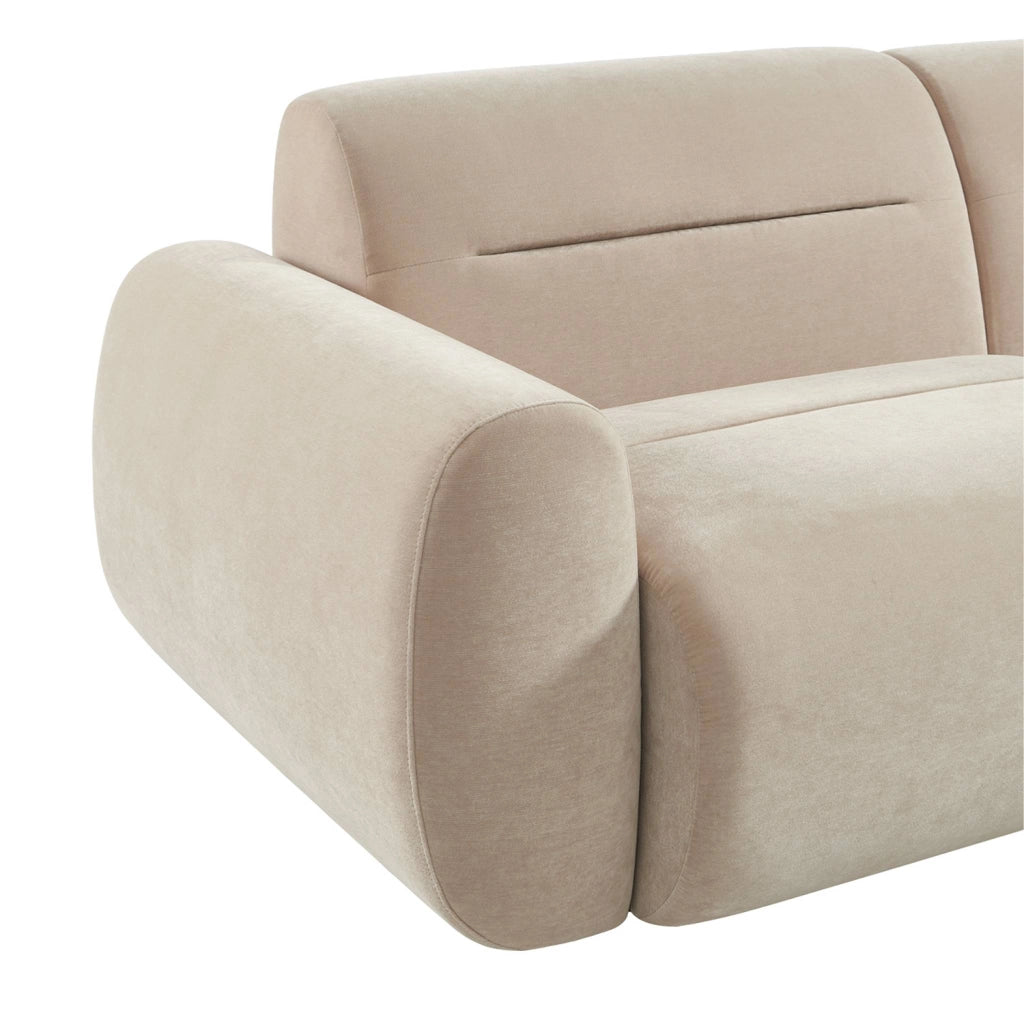 Divano in tessuto, 3 posti, beige
