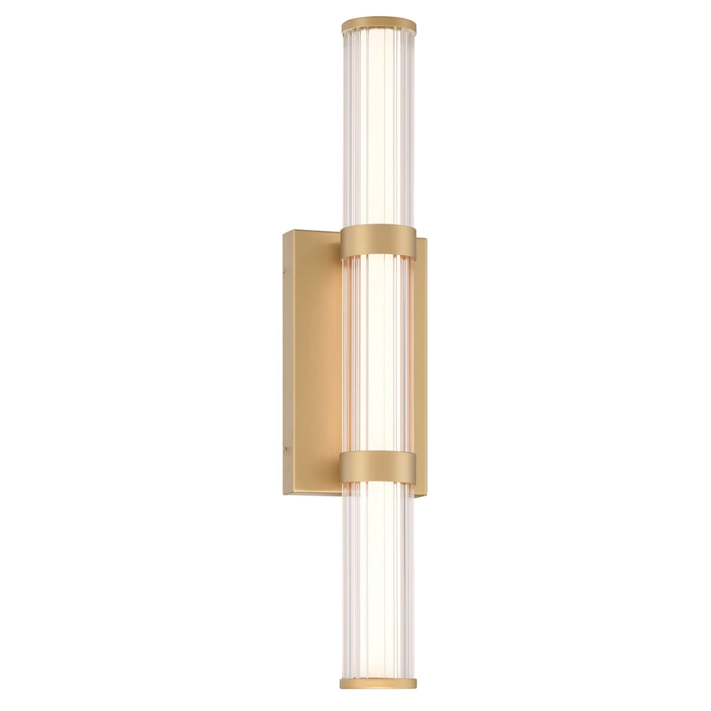 Applique Fayton oro LED 54cm 3000K IP44 bagno esterno