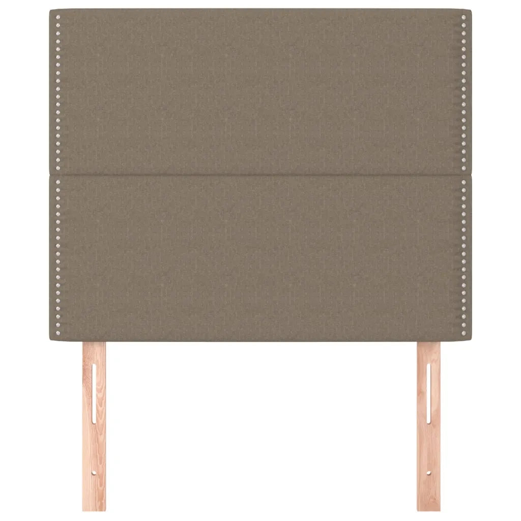 Testiera | Testata per letto tortora 90x5x118/128 cm in tessuto