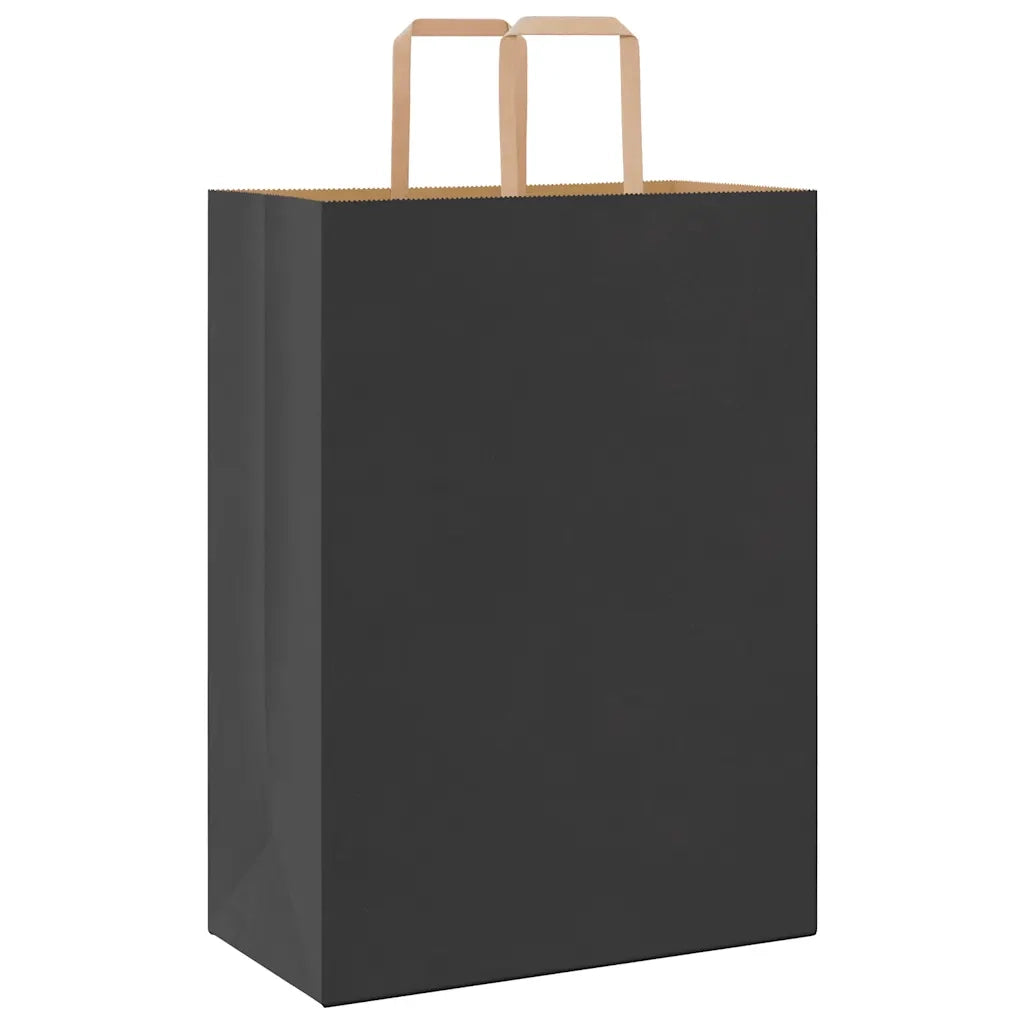 Sacchetti di Carta 250 pz con Manici Neri 32x17x44 cm 4101874