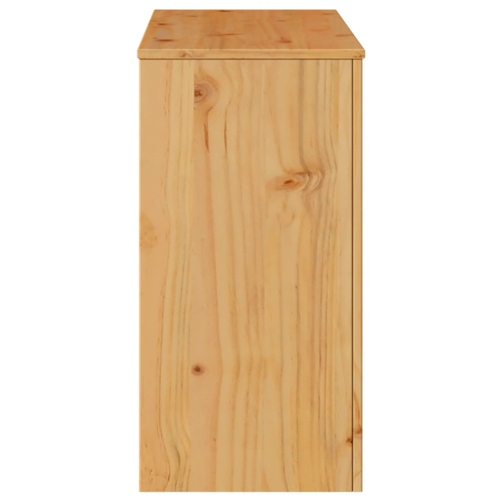 Tavolo Consolle "DRAMMEN" 89,5x37x73 cm Legno Massello di Pino