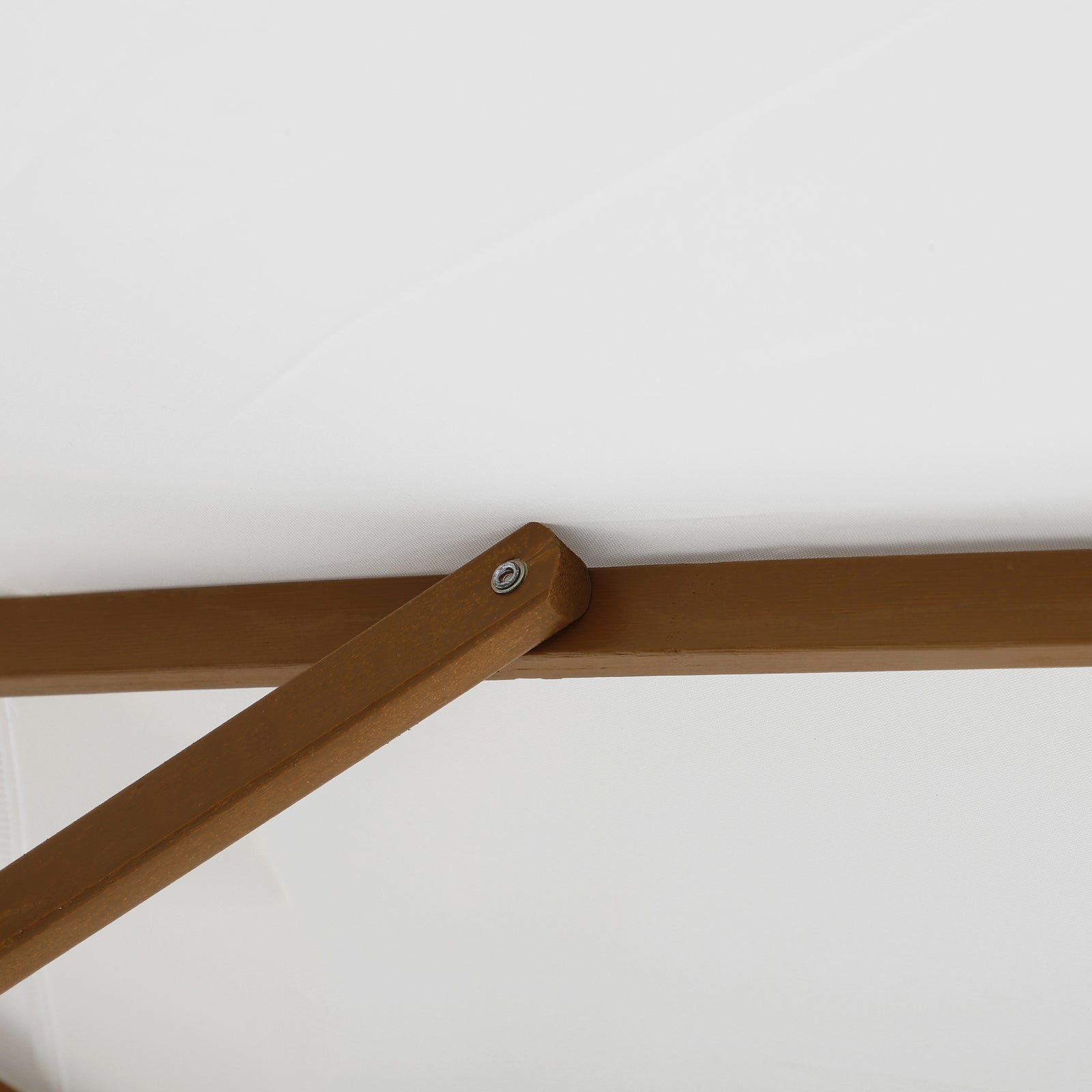 Ombrellone da Giardino Ø2,5x2,3 m Palo Ø38 mm in Bambù Bianco