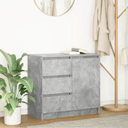 vidaXL Credenza con Cassetto Grigio Cemento 71x35x65 cm in Truciolato