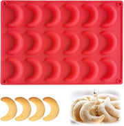 Forma per dolci 18 fori - Mattoncino da forno in silicone - Piatto da forno flessibile - Forma per biscotti e torte - Ideale per Natale - Materiale in silicone sicuro per l'alimentazione - Mattoncino da forno in silicone