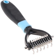 Panno di controllo doppio lato - Spazzola a nodi professionale - Ergonomica e facile da usare - Blu - Attrezzo di manutenzione per la casa...