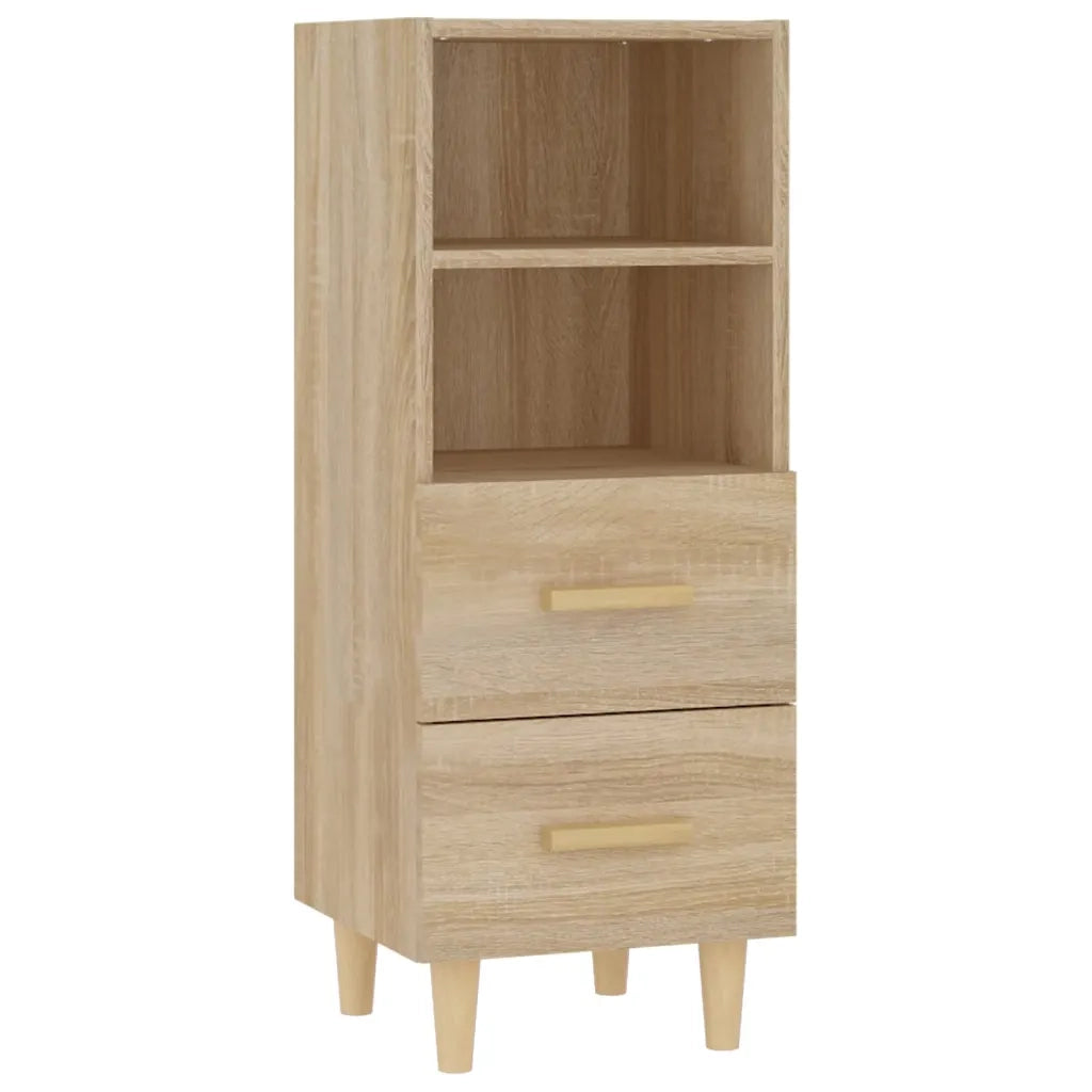 Credenza Rovere Sonoma 34,5x34x90 cm in Legno Multistrato cod mxl 9656