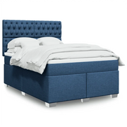 Giroletto a Molle con Materasso Blu 140x200 cm in Tessuto 3292824