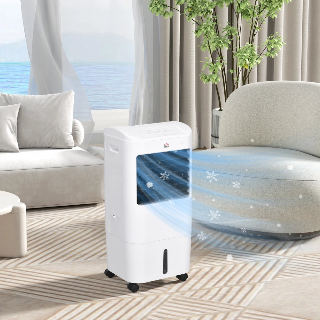 Raffreddatore Aria Portatile 15L 3 Velocita' Timer 7,5h ¨C Zephmum ¨C Bianco 37x32x78 cm