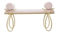 Panca Ribbon Rosa Cm 112,5X49X53
