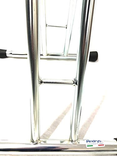 Andrys Rastrelliera Bici 1 Posto Alto Modulabile con Tappi PVC Zincato