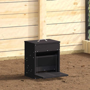 Mangiatore a Pedale per Pollo Nero 33 x 42 x 40 cm 874690