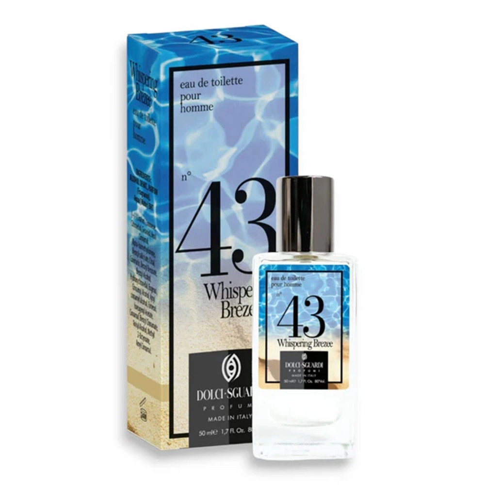 Trade Shop - Profumo Corpo Eau De Toilette Per Uomo Fragranza N°43 Whispering Breeze Da 50 Ml 003546 -