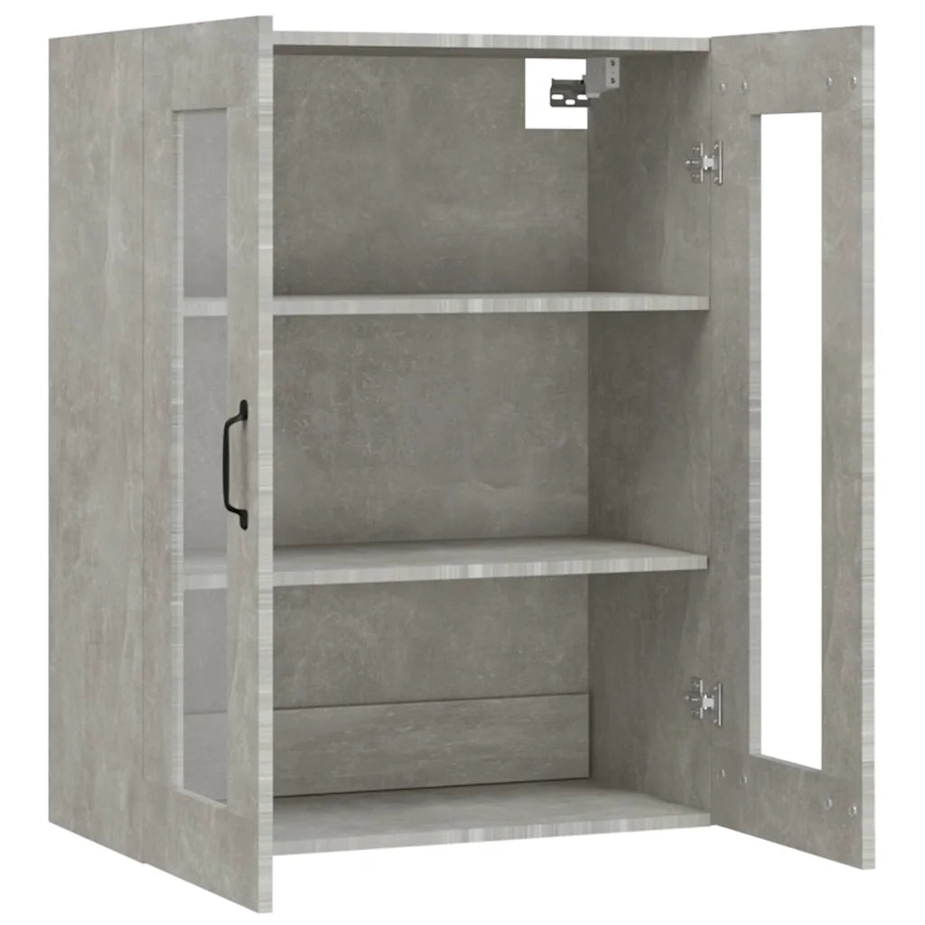 Armadietto Pensile a Parete Grigio Cemento 69,5x34x90 cm CFW5802847