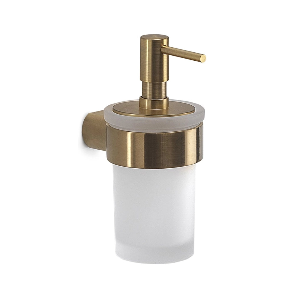 Dosasapone con erogatore in plastica da muro in ottone e Cromall PI81 Gedy serie PIRENEI Oro Matt
