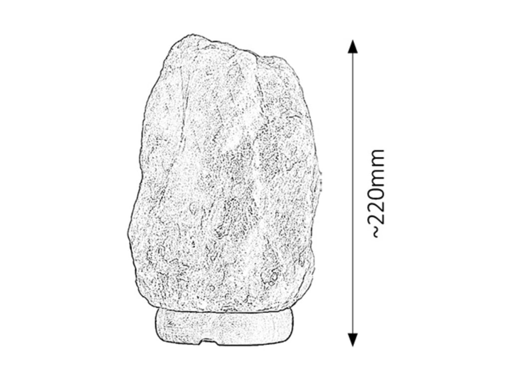 Lampada da tavolo sale arancione E14 Rock Rabalux 4127