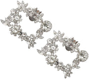 Accessori per scarpe da sposa - 2 pezzi - Decorazione con strass - Duraturo e comodo - Elegante e da gioiello - 6 x 5 cm - Regalo per matrimonio o compleanno
