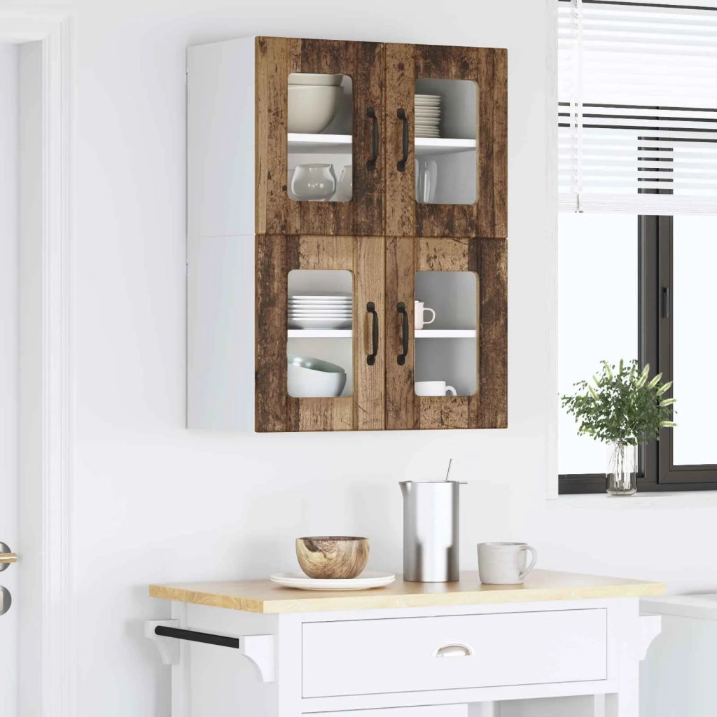 Pannello lavastoviglie Lucca 2 pcs Legno antico 60 x 31 x 40 cm 884982