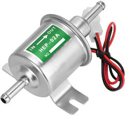 Pompa di carburante elettrica - Universale pompa di carburante - 12 V - Argento - Pompa di carburante per auto - Adatta per benzina e diesel
