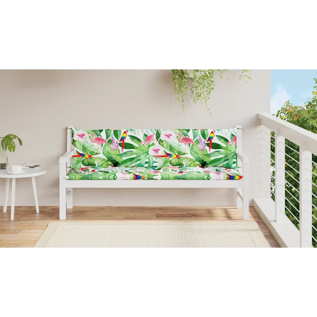 Cuscini Panca da Giardino 2pz Multicolore 200x50x7cm in Tessutocod mxl 70362