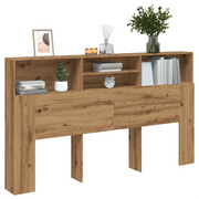 Mobiletto con testiera in rovere artigianale 180x19x103,5 cm in legno ingegnerizzato