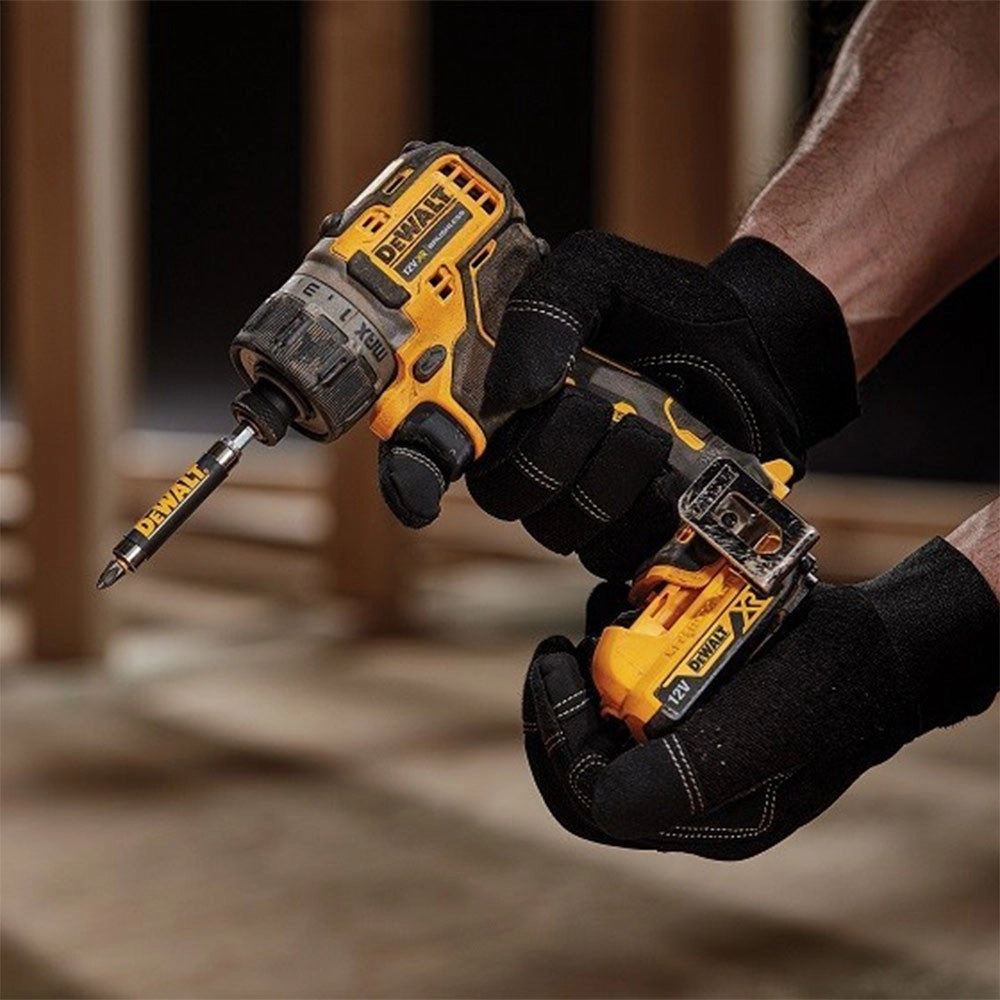 TRAPANO AVVITATORE DEWALT 12V CON ATTACCO DA 1/4" CON 2 BATTERIE DA 2 AH E CARICATORE - DCF601D2