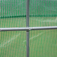 Serra da Giardino 3.5x3x2m Serra con Tetto a Spiovente in PE per Piante Verde