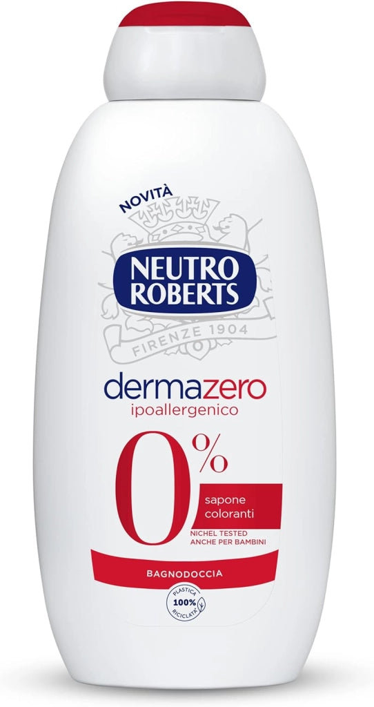 NEUTRO ROBERTS SET 2 PZ BAGNODOCCIA DERMAZERO IPOALLERGENICO DA 600 ML L'UNO