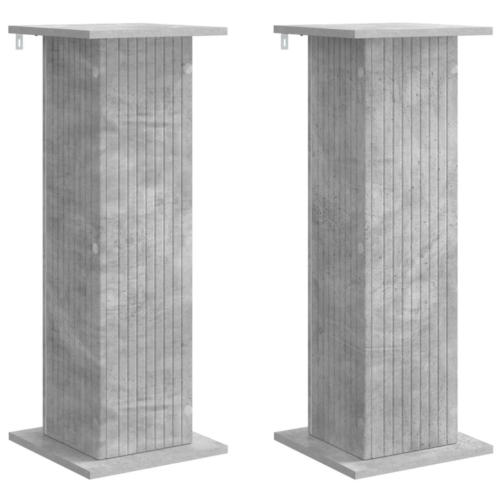 Supporto per piante 2 pcs Grigio Cemento 30,5 x 30 x 80,5 cm