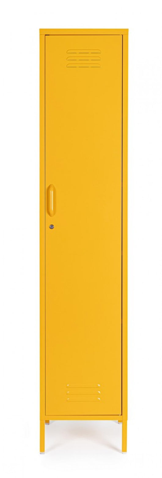 Armadio 1 Anta 38x46x185 cm Cambridge in Acciaio Giallo