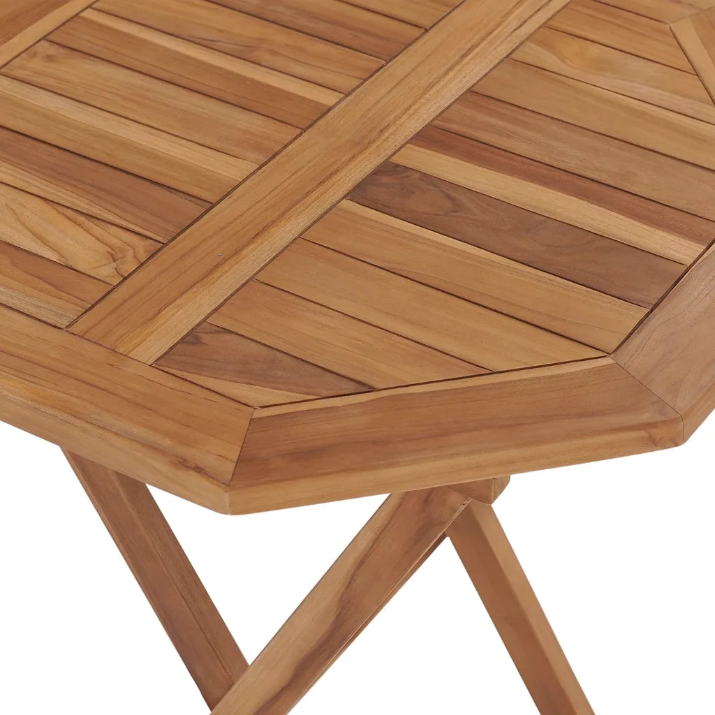 Tavolo da Giardino Pieghevole 60x60x75 cm in Massello di Teak 48995