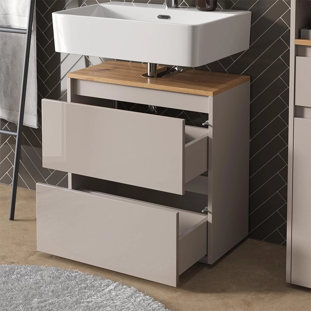 Set di mobili da bagno Majest, Cashmere/Artigianale, 3 parti