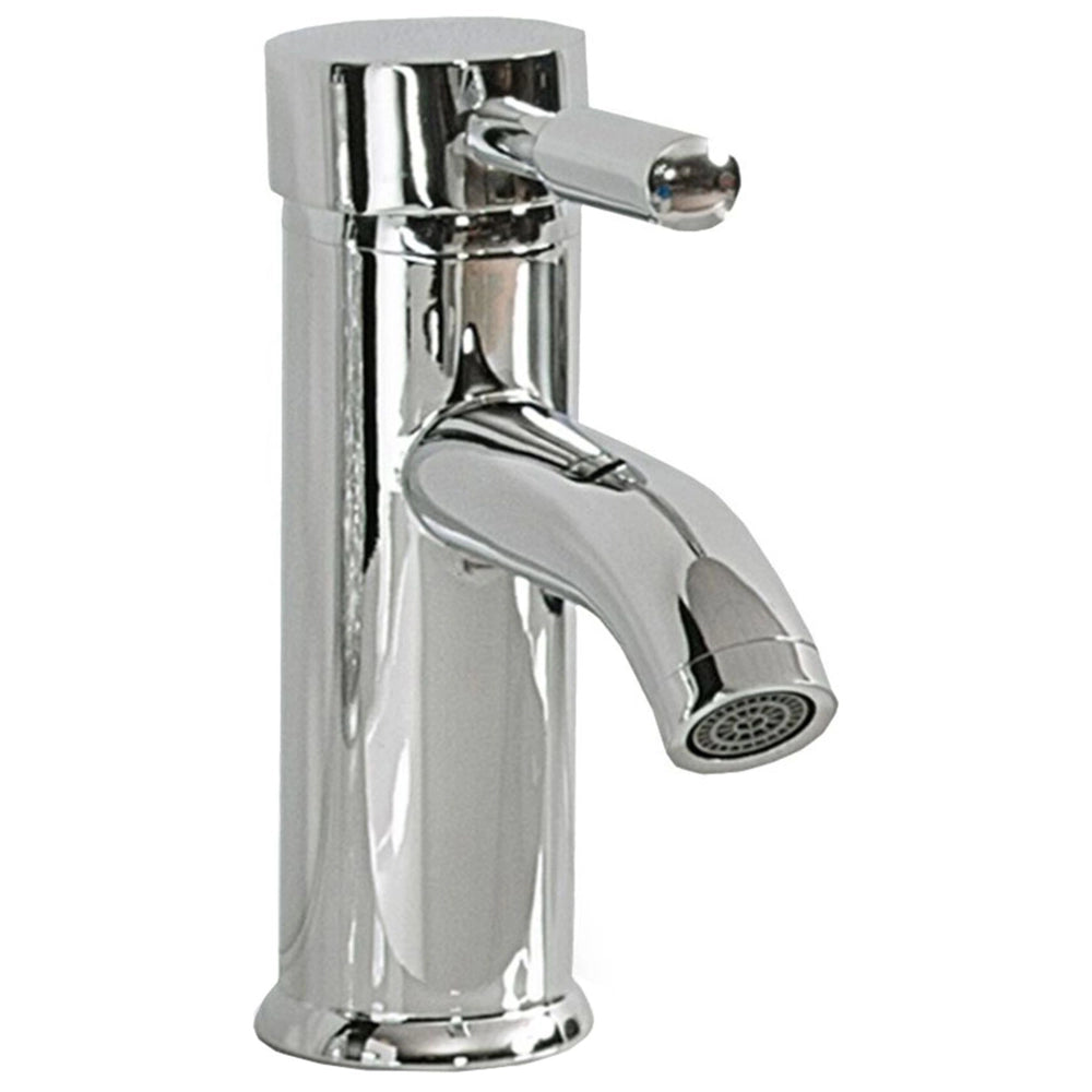 Rubinetto lavabo Rubinetto monocomando per bagno moderno in metallo cromato argento