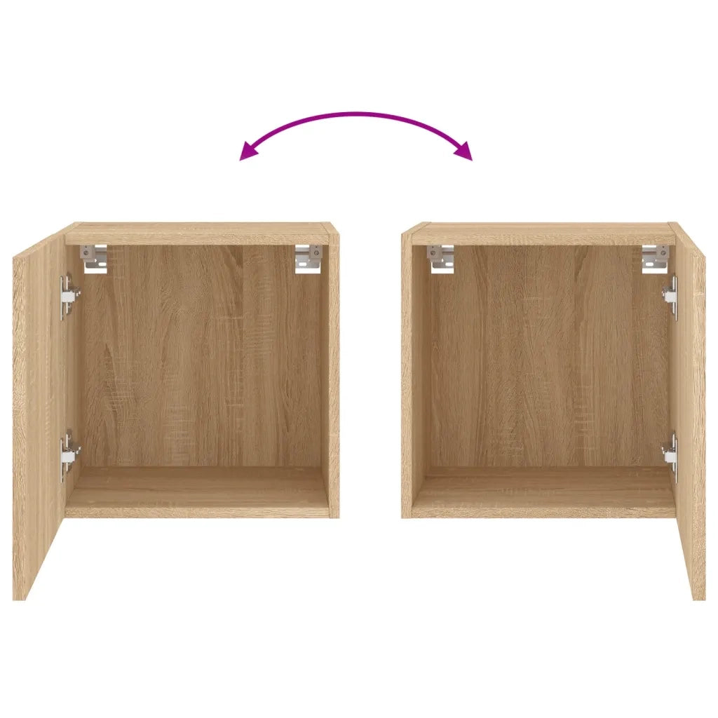 Mobile TV Parete Rovere Sonoma 40,5x30x40 cm Legno Multistrato 836900