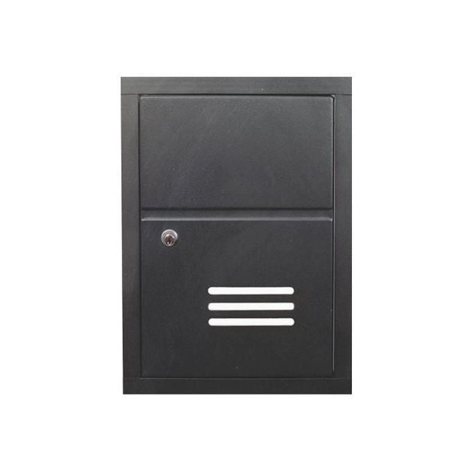 Alubox SC1 Sportello da Incasso in Alluminio Anodizzato per Esterno con Kit di Fissaggio colore Ghisa