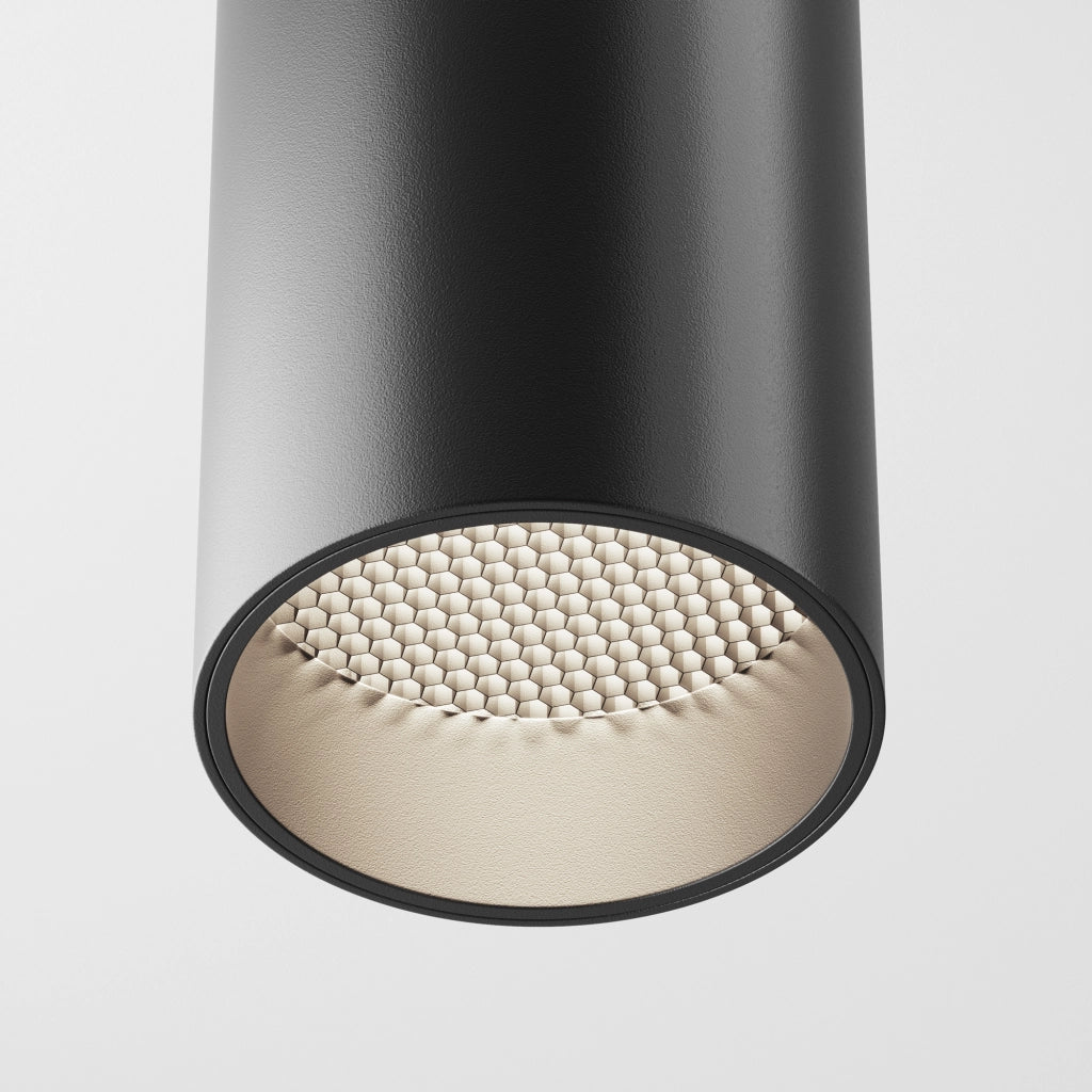 Plafoniera Maytoni Focus LED 12W 4000K nera alluminio