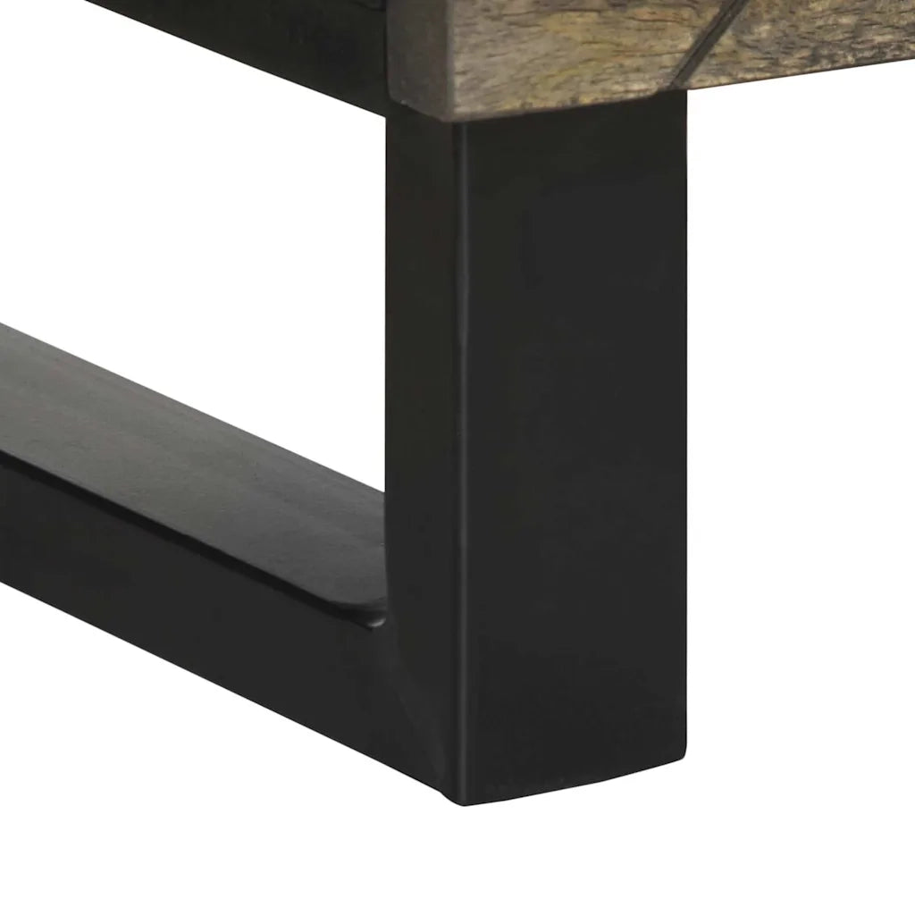 Credenza | Madia | Buffet da pranzo | Armadio da pranzo Nera 40x33x110 cm in Legno Massello di Mango