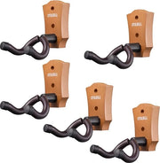 Hanger per chitarra da parete 5-pack - supporto morbido per chitarra - chitarra basso mandolino ukulele - per uso domestico e studio - base in legno duro gancio per chitarra alla parete