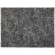 Tappeto moderno in cotone e poliestere bianco e nero 300 x 400 cm soggiorno camera da letto
