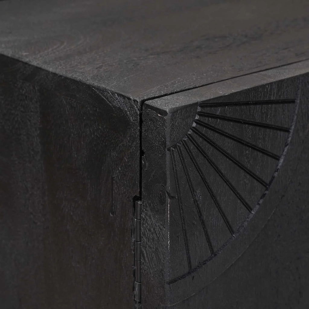 Credenza Nero 105 x 30 x 68 cm