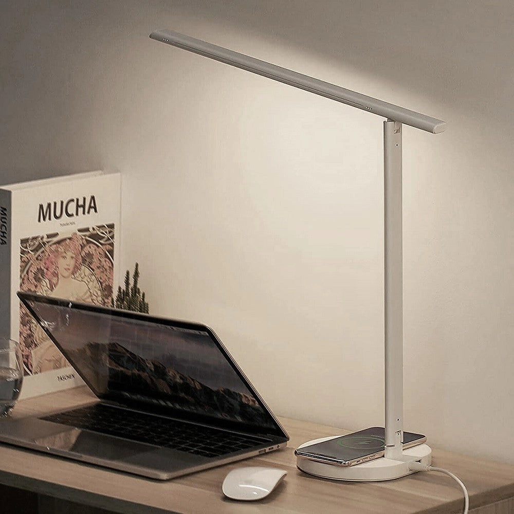 Trade Shop - Lampada Led Ricaricabile Tavolo Scrivania Illuminazione Multidirezionale Dt-2684 -