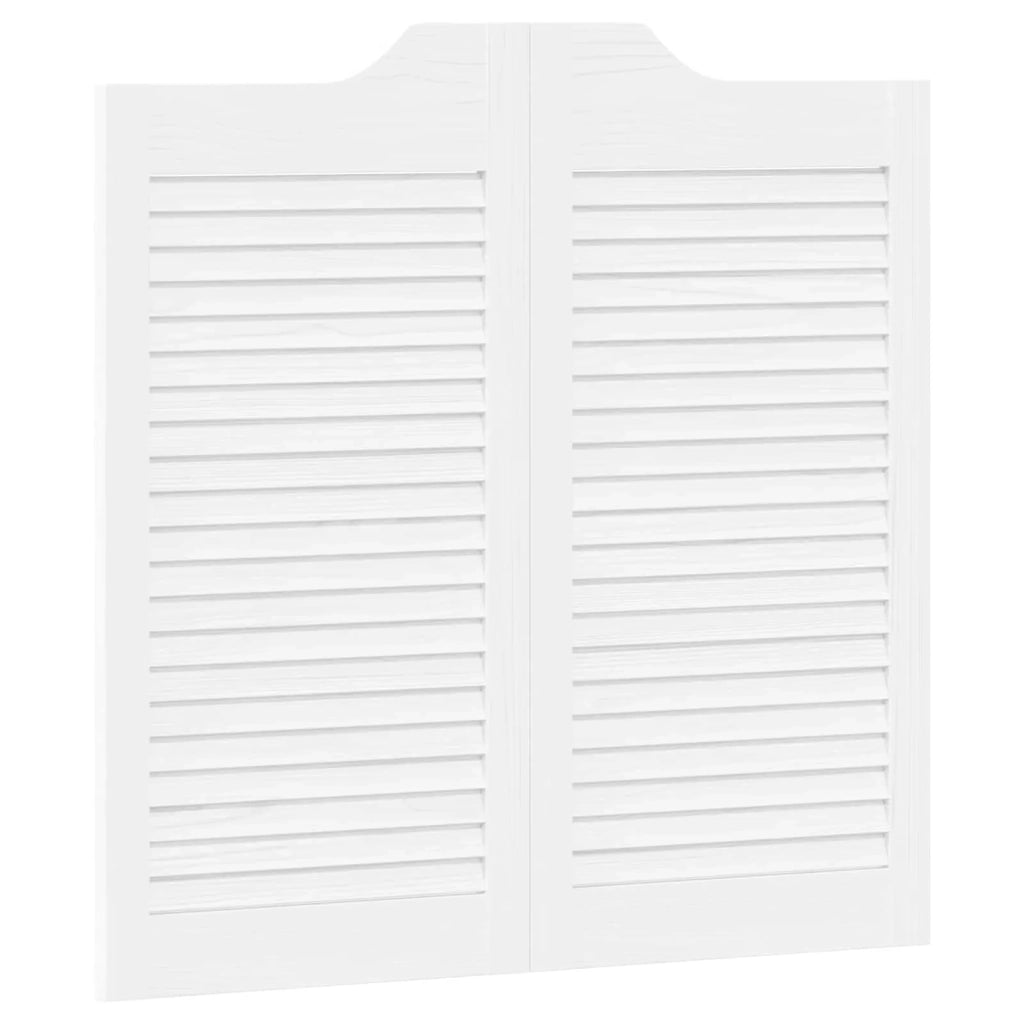 Porte Swing Bianco 80 x 40 cm Legno Massello di Pino 42047173