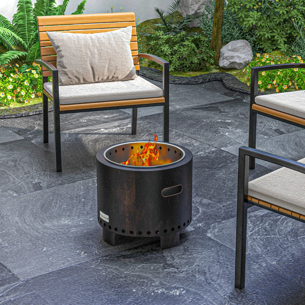 Braciere Feuertonne Fuoco Giardino ¨C zephmum ¨C 45x45x42 cm Nero Bronzo