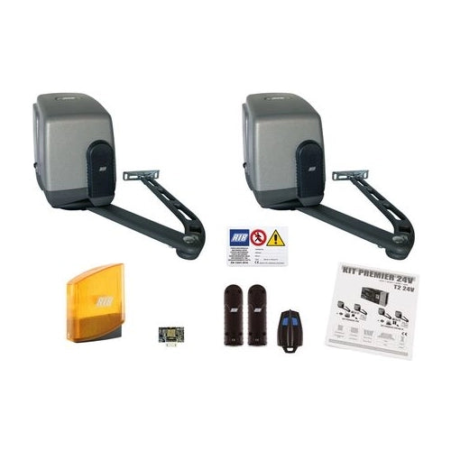 KIT AUTOMAZIONE PER CANCELLI A BATTENTE RIB KIT PREMIER 24V AD18018 AUTOMATISMI