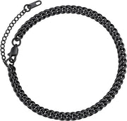 Collana per donna estate mare - 22 cm lunga - argento, oro, nero - gioiello in metallo con scatola regalo per compleanno San Valentino - Inox