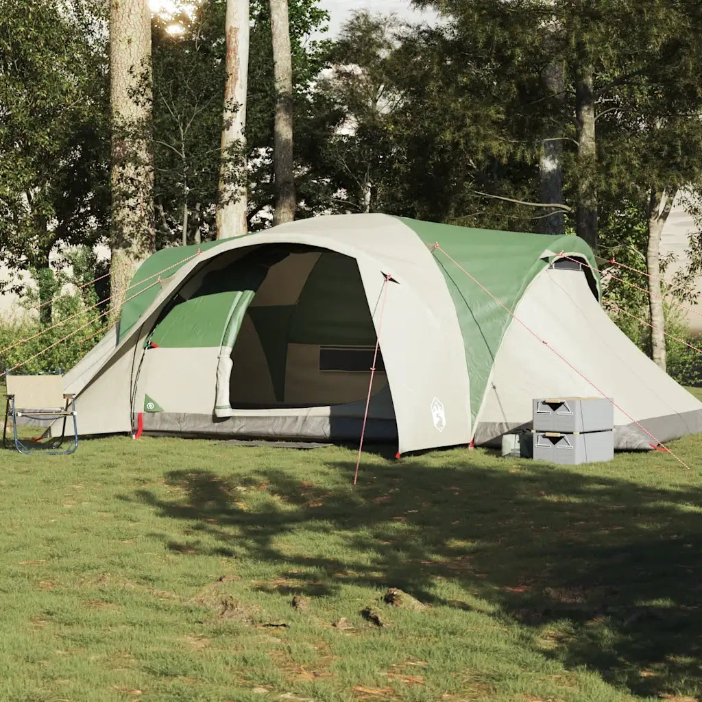 Tenda da Campeggio a Cupola per 6 Persone-Tenda per Escursionismo Verde Impermeabile 465088