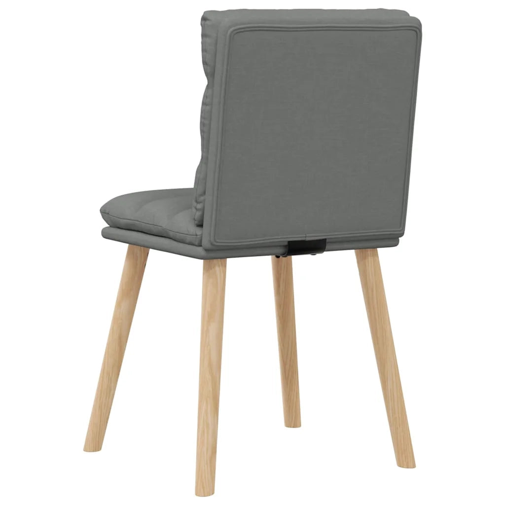 vidaXL Sedie da Pranzo 6 pz Grigio Scuro in Tessuto