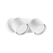 Applique Da Parete Contemporaneo Dodo Metallo Bianco 2 Luci Gx53 15W 3000K Ip20