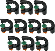 Set di microaspiratori da 10 - 90° Aspiratore - Sistema di irrigazione - Microirrigazione - Copertura 3 m² - Flusso 40 l/h - Materiale plastico - Sistema di aspersione